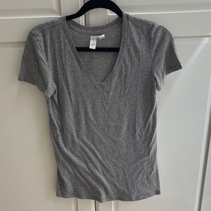 ABound Charcoal V-Neck Short Sleeve Tee